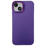Custodia satinata semi trasparente per iPhone 14