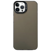 Custodia satinata semi trasparente per iPhone