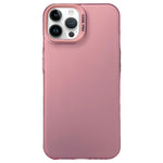 Custodia satinata semi trasparente per iPhone 12 e 13