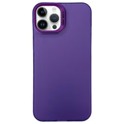 Custodia satinata semi trasparente per iPhone