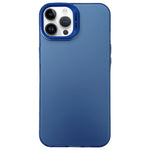 Custodia satinata semi trasparente per iPhone 12 e 13