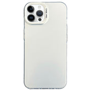 Custodia satinata semi trasparente per iPhone