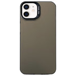 Custodia satinata semi trasparente per iPhone 12 e 13