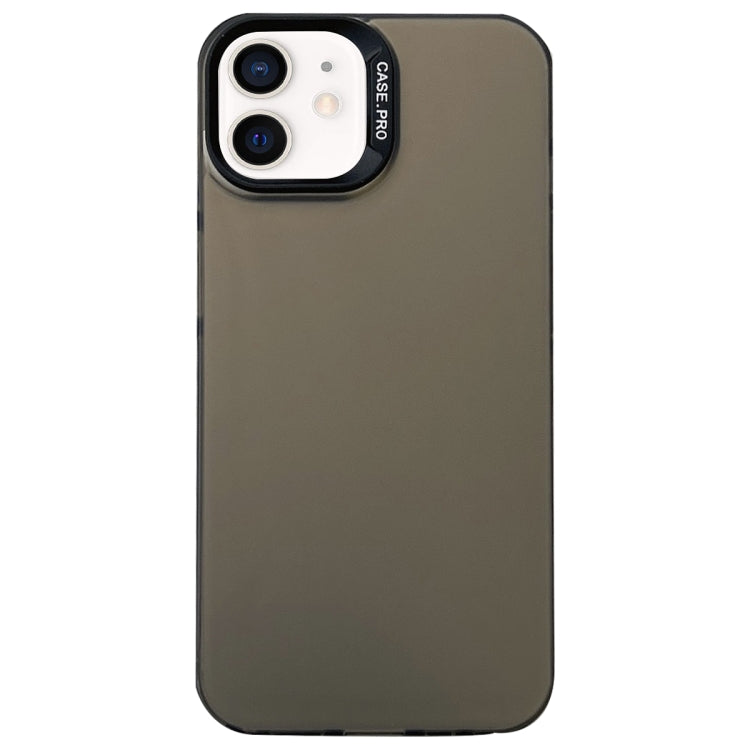 Custodia satinata semi trasparente per iPhone 12 e 13