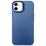 Custodia satinata semi trasparente per iPhone 12 e 13
