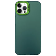 Custodia satinata semi trasparente per iPhone