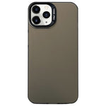 Custodia satinata semi trasparente per iPhone compatibili