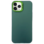 Custodia satinata semi trasparente per iPhone compatibili
