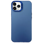 Custodia satinata semi trasparente per iPhone compatibili