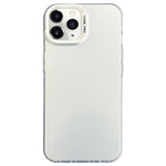 Custodia satinata semi trasparente per iPhone compatibili