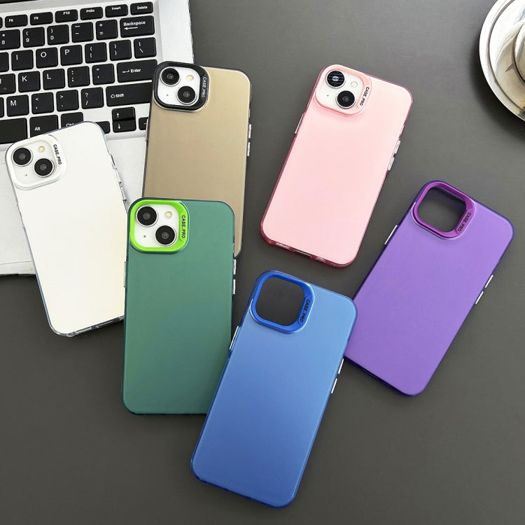 Custodia satinata semi trasparente per iPhone 14