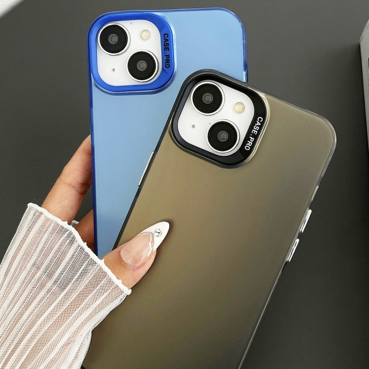 Custodia satinata semi trasparente per iPhone 14