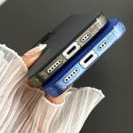 Custodia satinata semi trasparente per iPhone 14