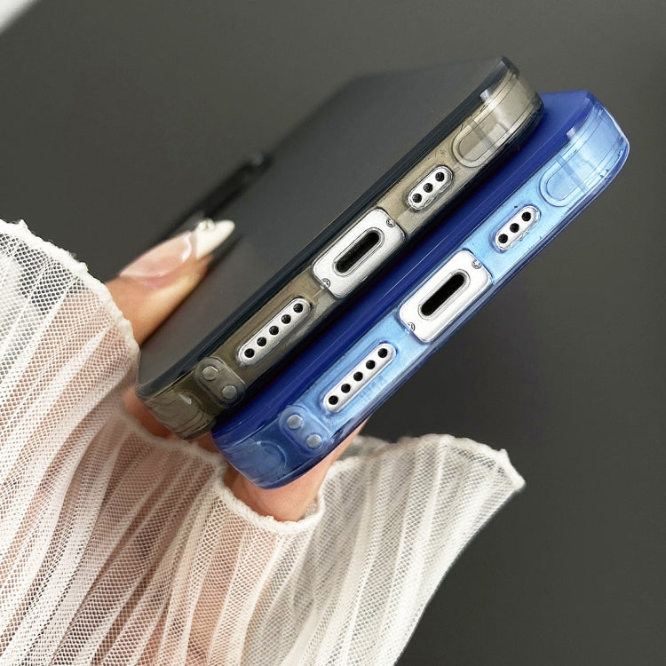 Custodia satinata semi trasparente per iPhone 12 e 13