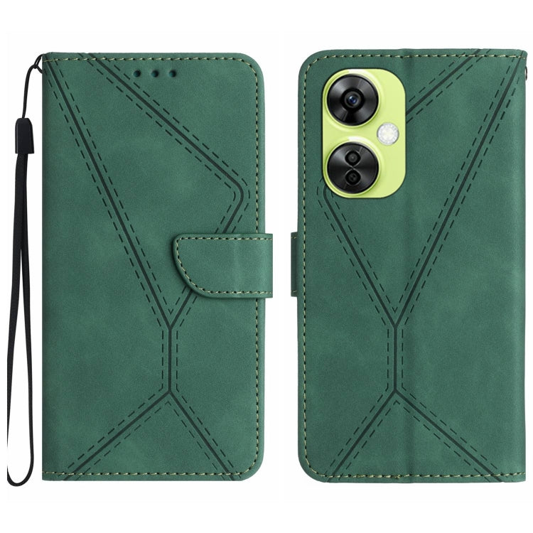 Custodia per telefono in pelle goffrata con cuciture, For OnePlus Nord CE 3 Lite, For OnePlus Nord 6 5G, For OnePlus 15R, For OnePlus 15 5G