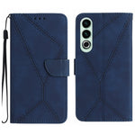 Custodia per telefono in pelle goffrata con cuciture, For OnePlus Nord 4 5G, For OnePlus Nord CE4, For OnePlus 12R 5G Global, For OnePlus 12 5G Global