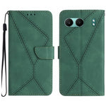 Custodia per telefono in pelle goffrata con cuciture, For OnePlus Nord 4 5G, For OnePlus Nord CE4, For OnePlus 12R 5G Global, For OnePlus 12 5G Global