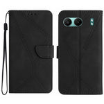 Custodia per telefono in pelle goffrata con cuciture, For OnePlus Nord 4 5G, For OnePlus Nord CE4, For OnePlus 12R 5G Global, For OnePlus 12 5G Global