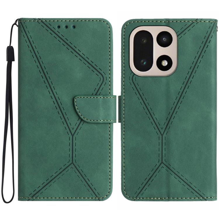 Custodia per telefono in pelle goffrata con cuciture, For OnePlus Nord CE 3 Lite, For OnePlus Nord 6 5G, For OnePlus 15R, For OnePlus 15 5G