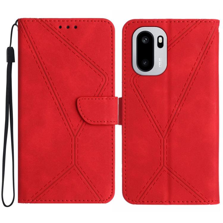 Custodia per telefono in pelle goffrata con cuciture, For OnePlus Nord CE 3 Lite, For OnePlus Nord 6 5G, For OnePlus 15R, For OnePlus 15 5G