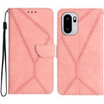 Custodia per telefono in pelle goffrata con cuciture, For OnePlus Nord CE 3 Lite, For OnePlus Nord 6 5G, For OnePlus 15R, For OnePlus 15 5G