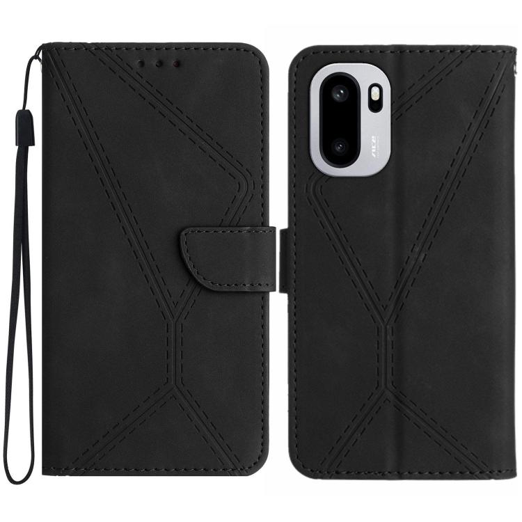 Custodia per telefono in pelle goffrata con cuciture, For OnePlus Nord CE 3 Lite, For OnePlus Nord 6 5G, For OnePlus 15R, For OnePlus 15 5G