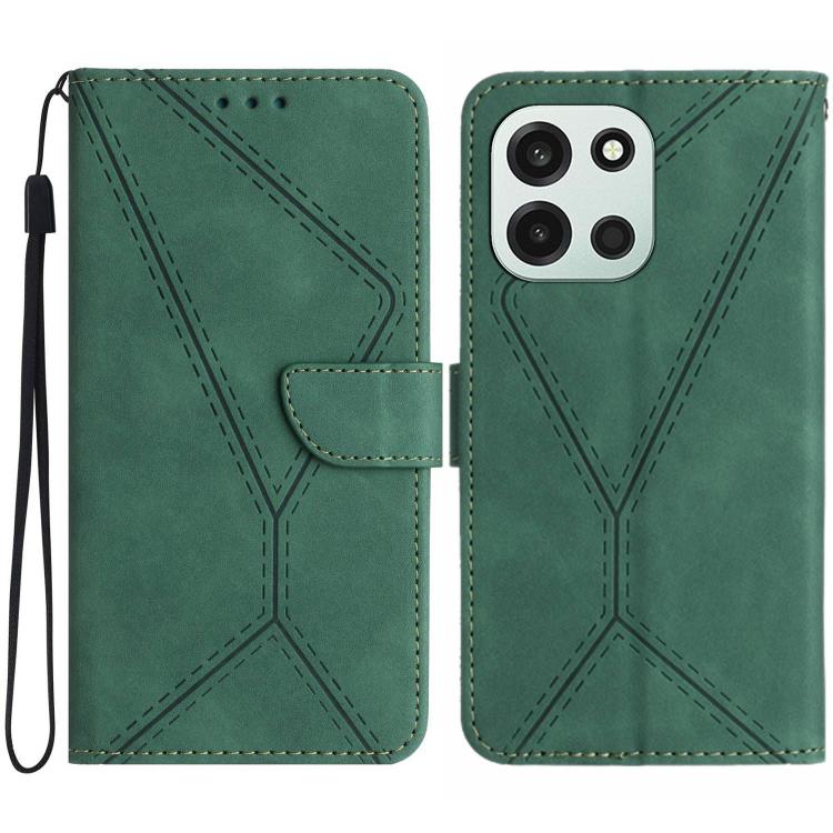 Custodia per telefono in pelle goffrata con cuciture, For OnePlus Nord CE 3 Lite, For OnePlus Nord 6 5G, For OnePlus 15R, For OnePlus 15 5G