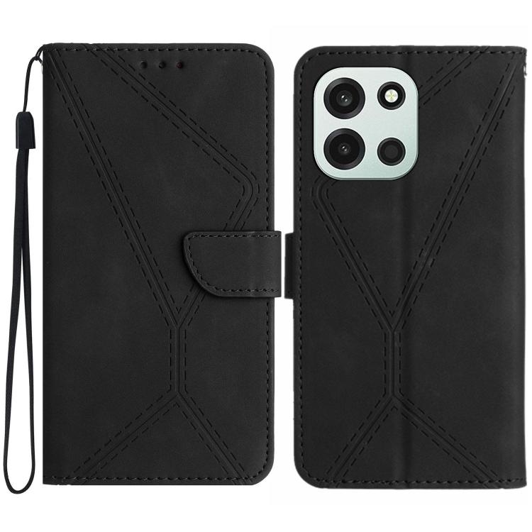 Custodia per telefono in pelle goffrata con cuciture, For OnePlus Nord CE 3 Lite, For OnePlus Nord 6 5G, For OnePlus 15R, For OnePlus 15 5G