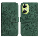 Skin Feel Custodia per telefono in pelle goffrata Sun Flower con cordino, For OnePlus 12 5G Global, For OnePlus Nord CE 3 Lite