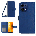 Skin Feel Custodia per telefono in pelle goffrata Sun Flower con cordino, For OnePlus 15 5G, For OnePlus Nord 5 5G / Ace 5 Ultra