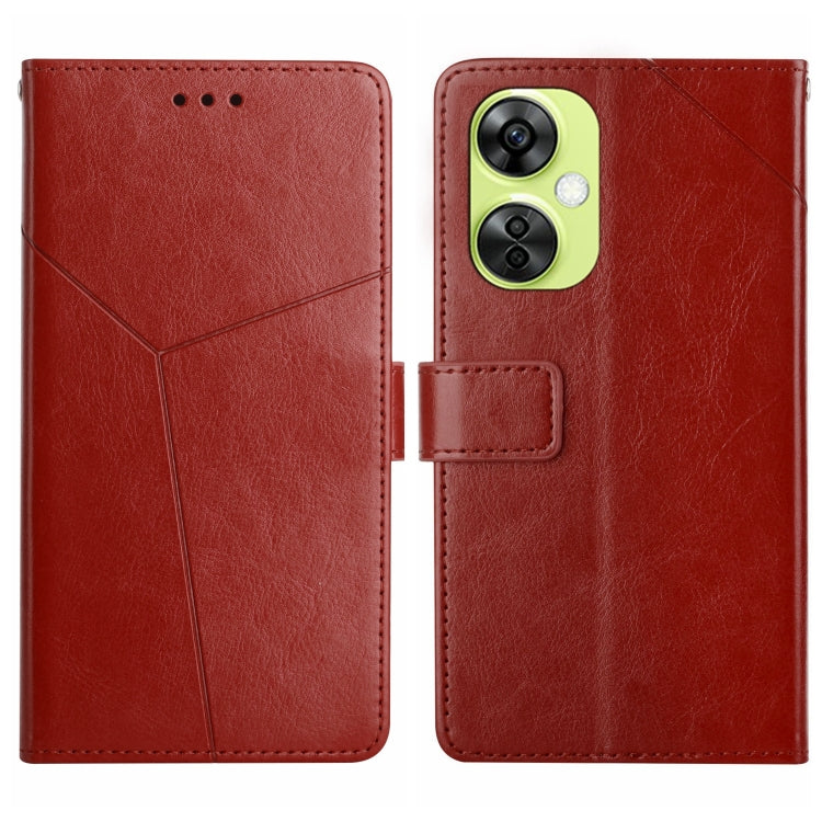 Custodia per cellulare in pelle con motivo a Y a forma di Y, For OnePlus Nord CE4, For OnePlus 12R 5G Global, For OnePlus 12 5G Global, For OnePlus Nord CE 3 Lite