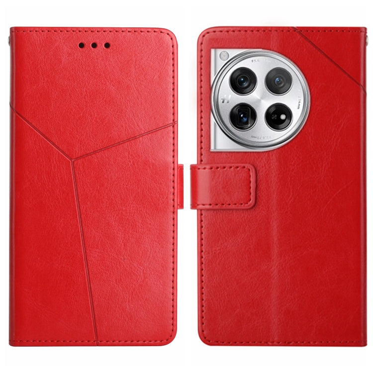 Custodia per cellulare in pelle con motivo a Y a forma di Y, For OnePlus Nord CE4, For OnePlus 12R 5G Global, For OnePlus 12 5G Global, For OnePlus Nord CE 3 Lite