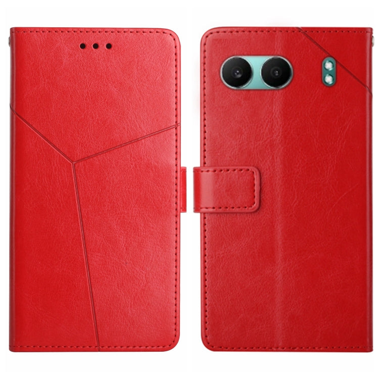 Custodia per cellulare in pelle con motivo a Y a forma di Y, For OnePlus 13T, For OnePlus 13R, For OnePlus 13, For OnePlus Nord 4 5G