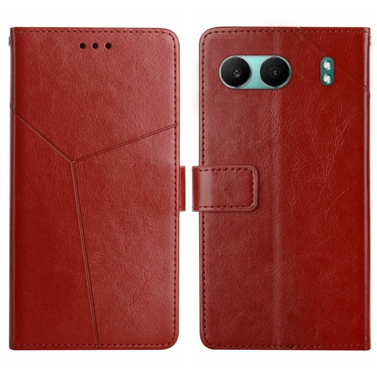 Custodia per cellulare in pelle con motivo a Y a forma di Y, For OnePlus 13T, For OnePlus 13R, For OnePlus 13, For OnePlus Nord 4 5G