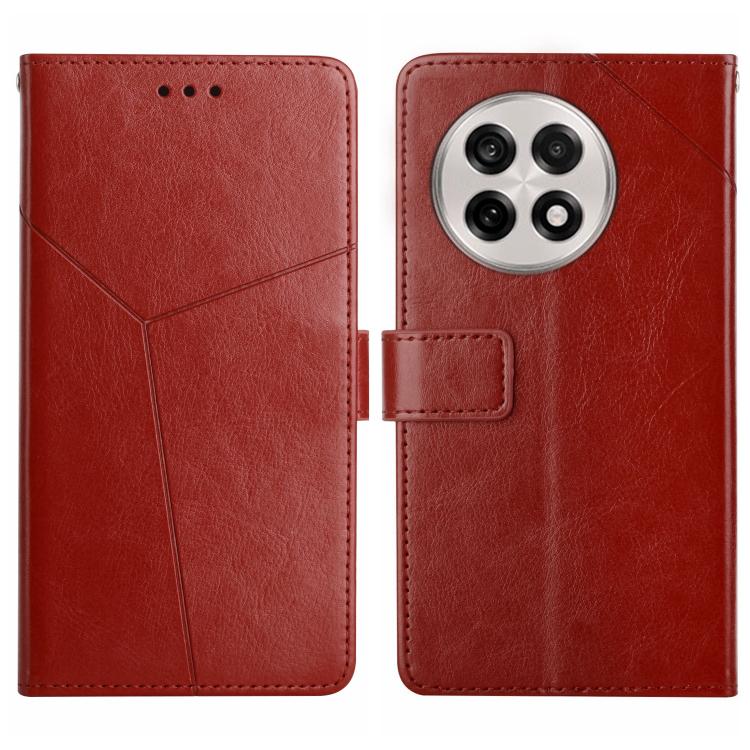 Custodia per cellulare in pelle con motivo a Y a forma di Y, For OnePlus 13T, For OnePlus 13R, For OnePlus 13, For OnePlus Nord 4 5G