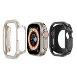 Custodia per orologio per armatura in TPU ibrida per PC 2 in 1, For Apple Watch Series 6 / 5 / 4 / SE 44mm, For Apple Watch Series 6 / 5 / 4 / SE 40mm, For Apple Watch Ultra 3 / 2 / 1 49mm