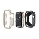 Custodia per orologio per armatura in TPU ibrida per PC 2 in 1, For Apple Watch Series 9 / 8 / 7 45mm, For Apple Watch Series 9 / 8 / 7 41mm