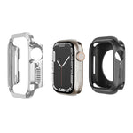 Custodia per orologio per armatura in TPU ibrida per PC 2 in 1, For Apple Watch Series 9 / 8 / 7 45mm, For Apple Watch Series 9 / 8 / 7 41mm