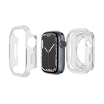 Custodia per orologio per armatura in TPU ibrida per PC 2 in 1, For Apple Watch Series 9 / 8 / 7 45mm, For Apple Watch Series 9 / 8 / 7 41mm