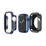 Custodia per orologio per armatura in TPU ibrida per PC 2 in 1, For Apple Watch Series 6 / 5 / 4 / SE 44mm, For Apple Watch Series 6 / 5 / 4 / SE 40mm, For Apple Watch Ultra 3 / 2 / 1 49mm