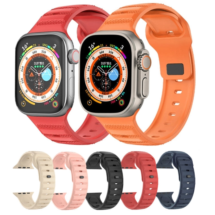 Cinturino per orologio in gomma fluorurata con trama a punti, For Apple Watch Ultra 49mm, For Apple Watch SE 2023 44mm, For Apple Watch 8 41mm, For Apple Watch SE 2023 40mm