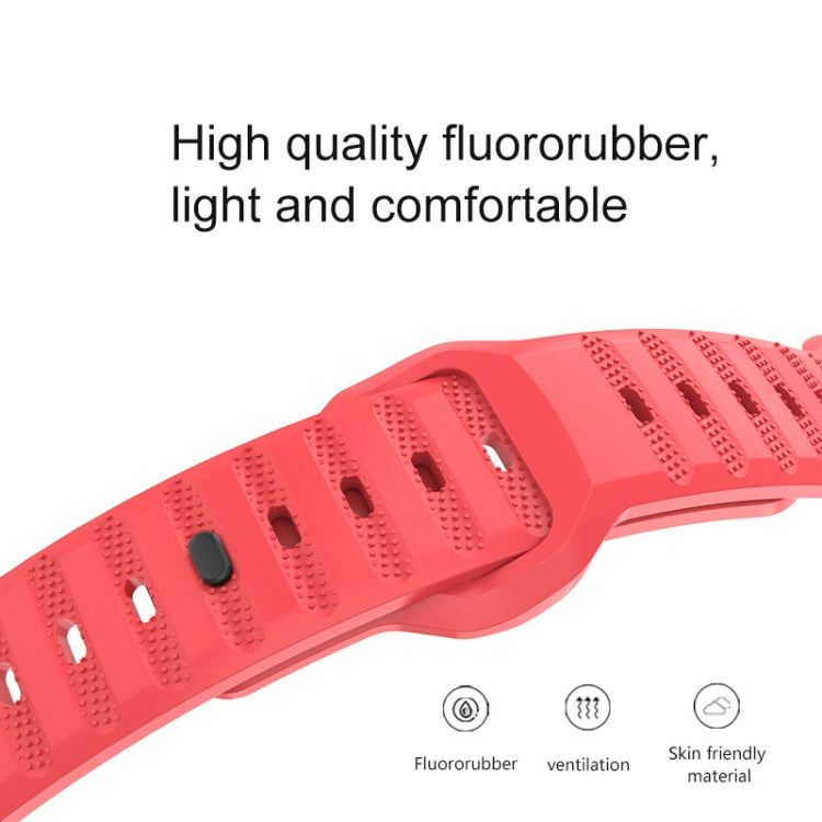 Cinturino per orologio in gomma fluorurata con trama a punti, For Apple Watch SE 2022 44mm, For Apple Watch 9 41mm, For Apple Watch 7 41mm, For Apple Watch 7 45mm