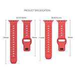 Cinturino per orologio in gomma fluorurata con trama a punti, For Apple Watch 5 44mm, For Apple Watch 5 40mm, For Apple Watch 4 44mm, For Apple Watch 4 40mm