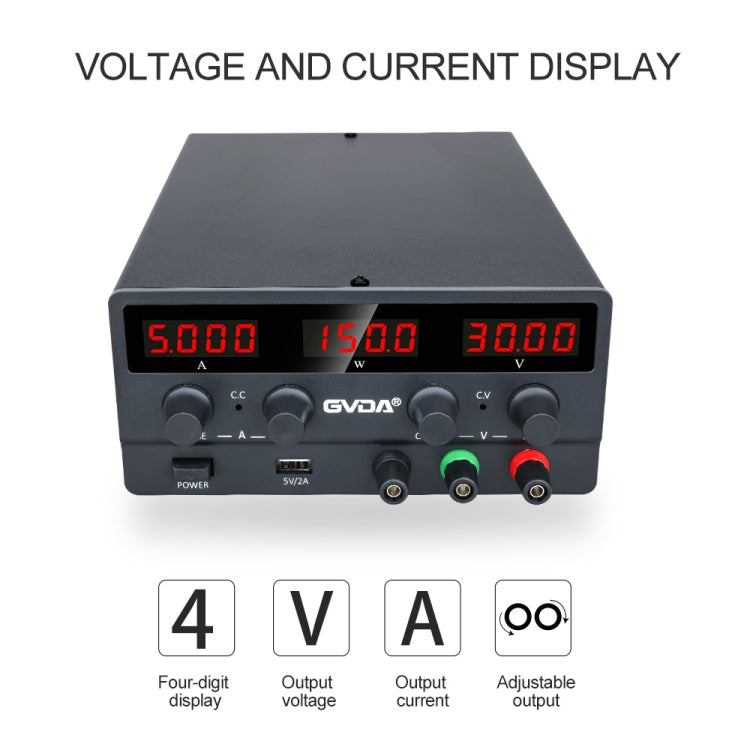 Regolatore di tensione regolabile GVDA SPS-H605 60V-5A, SPS-H605 EU Plug, SPS-H605