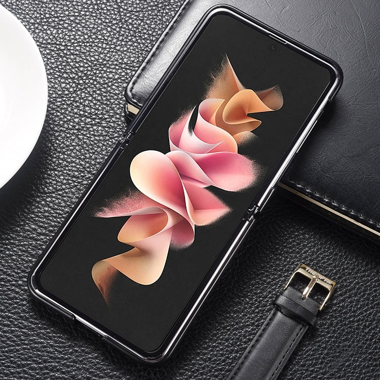 Custodia protettiva antiurto per telefono in vera pelle, For Samsung Galaxy Z Flip6 / Flip7 FE, For Samsung Galaxy Z Flip5