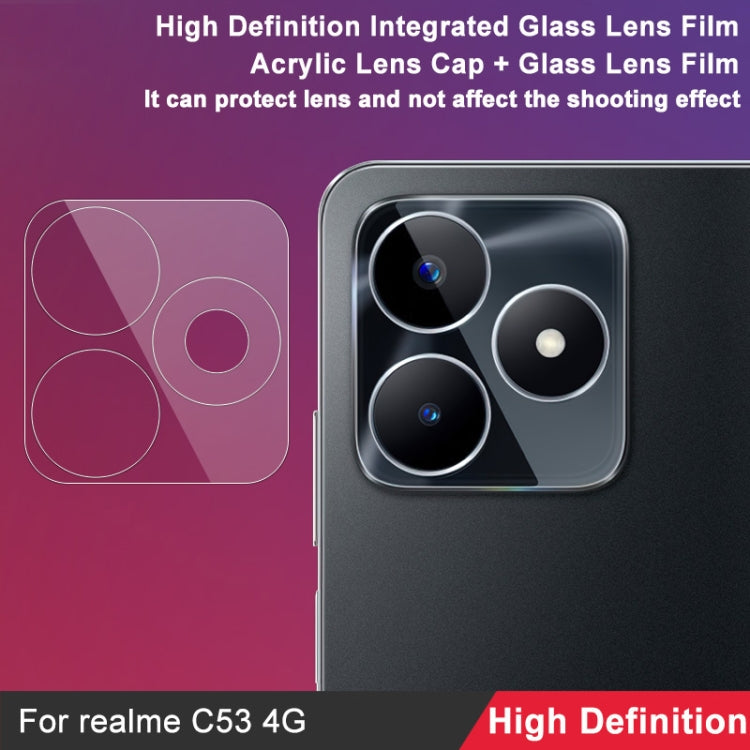 Imak Pellicola con lente in vetro integrata ad alta definizione, For Realme C53 4G Global / Narzo N53, For Realme 10 Pro+ 5G Global