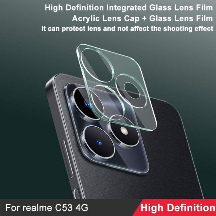 Imak Pellicola con lente in vetro integrata ad alta definizione, For Realme C53 4G Global / Narzo N53, For Realme 10 Pro+ 5G Global