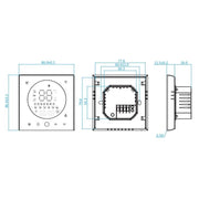 BHT-008GCL 95-240V AC 5A Smart Home Caldaia Riscaldamento LED Termostato Senza WiFi, Without WiFi