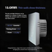 BHT-008GCL 95-240V AC 5A Smart Home Caldaia Riscaldamento LED Termostato Senza WiFi, Without WiFi