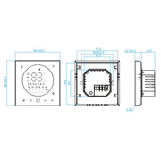 BHT-008GCLW 95-240V AC 5A Smart Home Caldaia Riscaldamento LED Termostato con WiFi, With WiFi